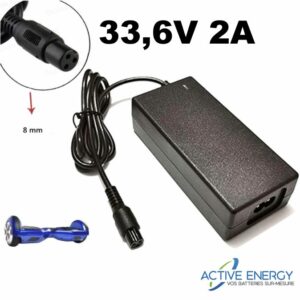 Alimentation chargeur 42V 2A pour Gyropode Urban Glide 65 (Transformateur  adaptateur secteur)