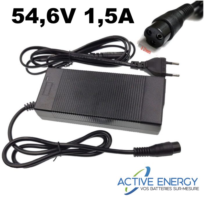 Chargeur électrique pour trottinette ST16GX de SpeedTrott - 48V - 1,5A - 13S