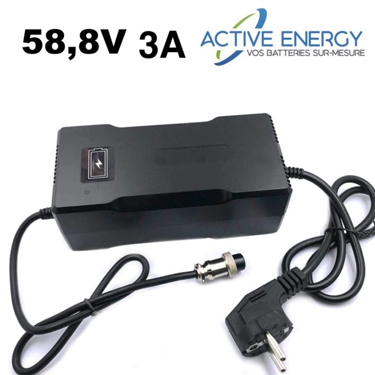 Chargeur Rapide Universel de Trottinette Électrique pour Batterie 72V