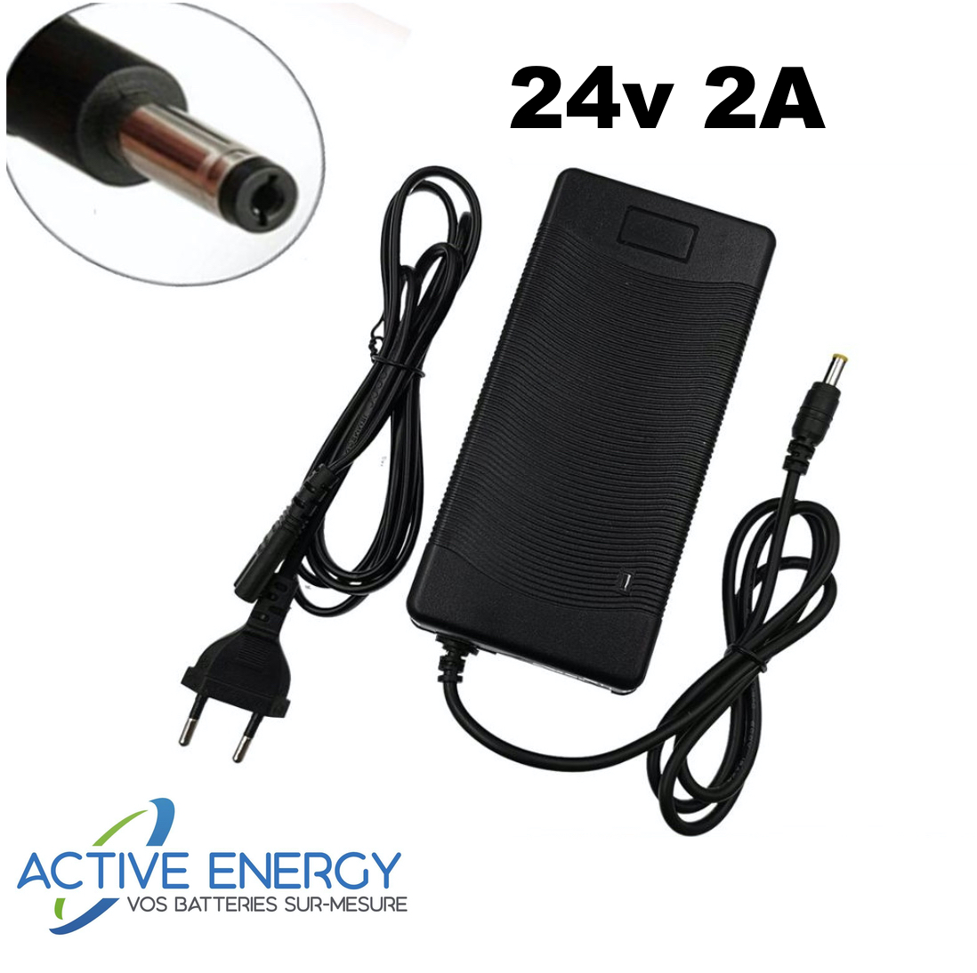 Chargeur électrique pour trottinette Z11 de Scooty - 24V - 2A - 7S